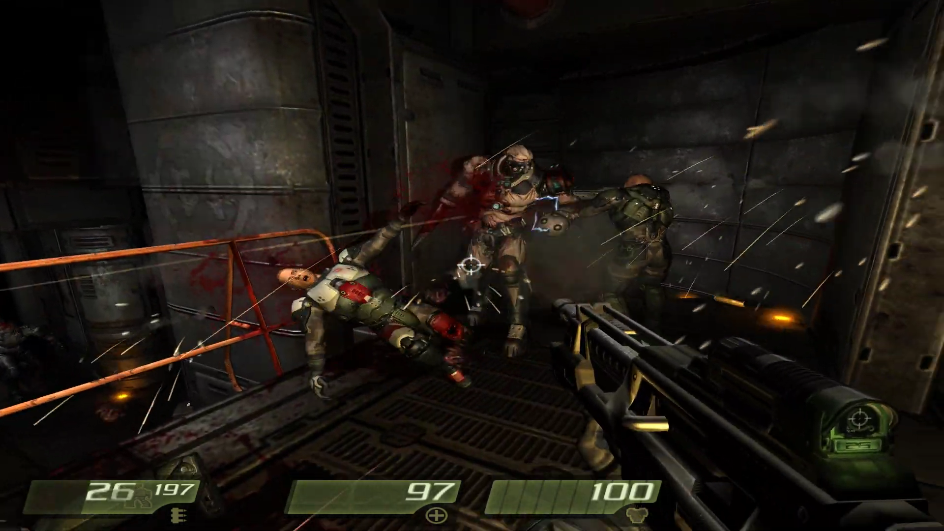 Immagine pubblicata in relazione al seguente contenuto: YouTube Gameplay: Quake 4 | 1080p | 8x anti-aliasing & 16x aniso | id Tech 4 | Nome immagine: news34761_Quake-4_Gameplay_Footage_5.png