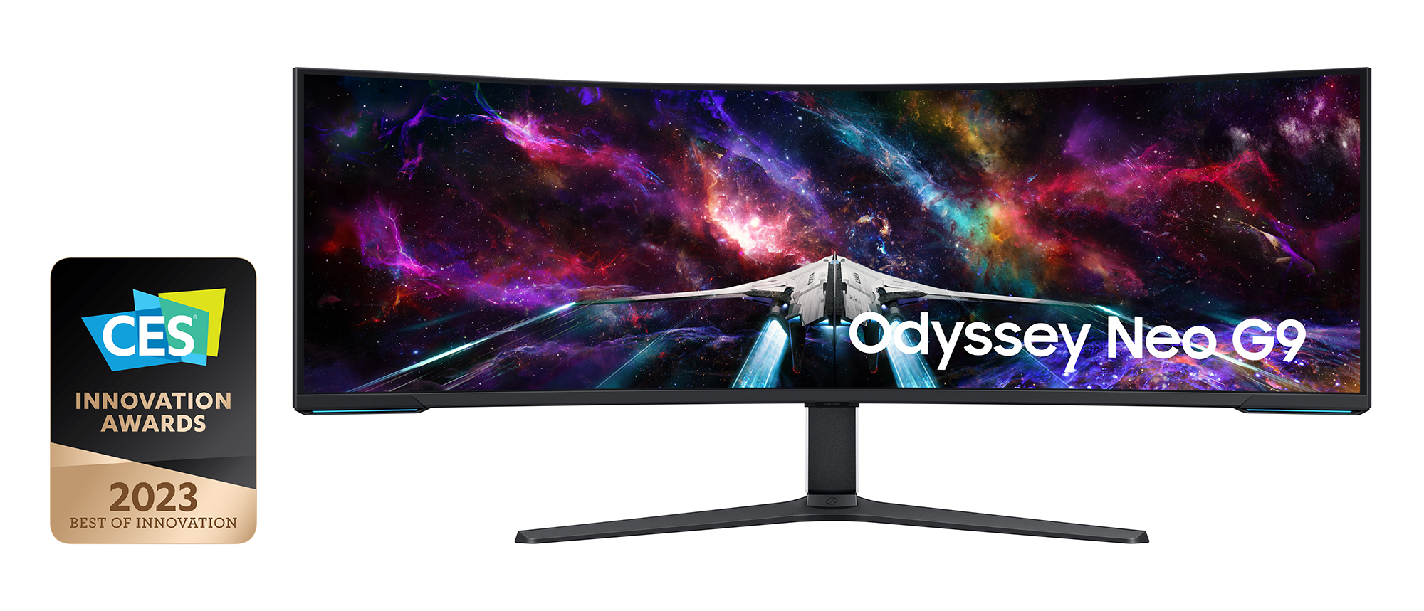 Immagine pubblicata in relazione al seguente contenuto: Samsung mostra i gaming monitor UHD Odyssey Neo G9 57-inch e Ark 55-inch | Nome immagine: news34773_Samsung_Odyssey-Neo-G9-57-inch_1.jpg