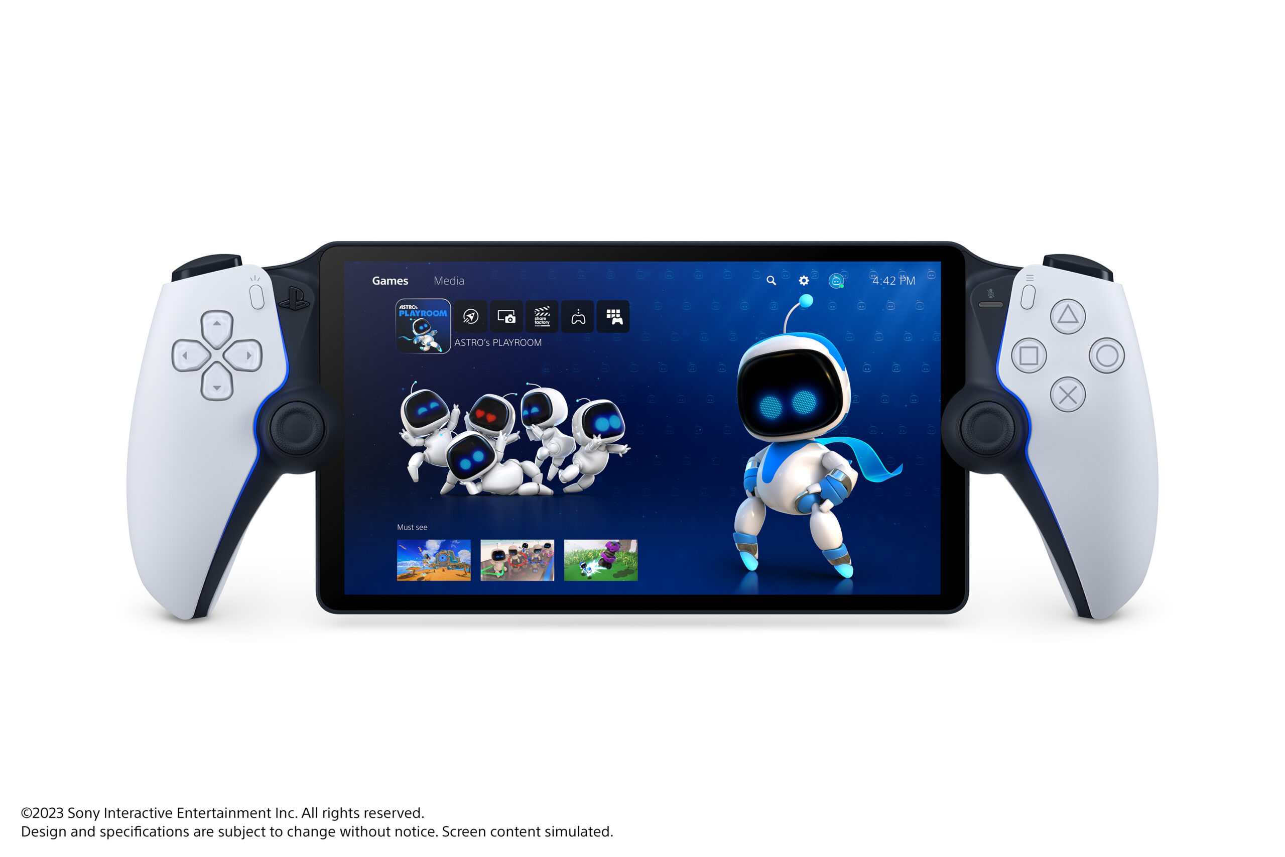 Immagine pubblicata in relazione al seguente contenuto: Sony trasforma la PlayStation 5 in una console portatile con PlayStation Portal | Nome immagine: news34774_Sony_PlayStation-Portal_Pulse-Elite_Pulse-Explore_3.jpg