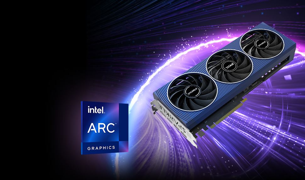 Immagine pubblicata in relazione al seguente contenuto: Sparkle annuncia la video card factory-overclocked Arc A770 Titan OC Edition | Nome immagine: news34795_Sparkle-Arc-A770-Titan-OC-Edition_1.jpg