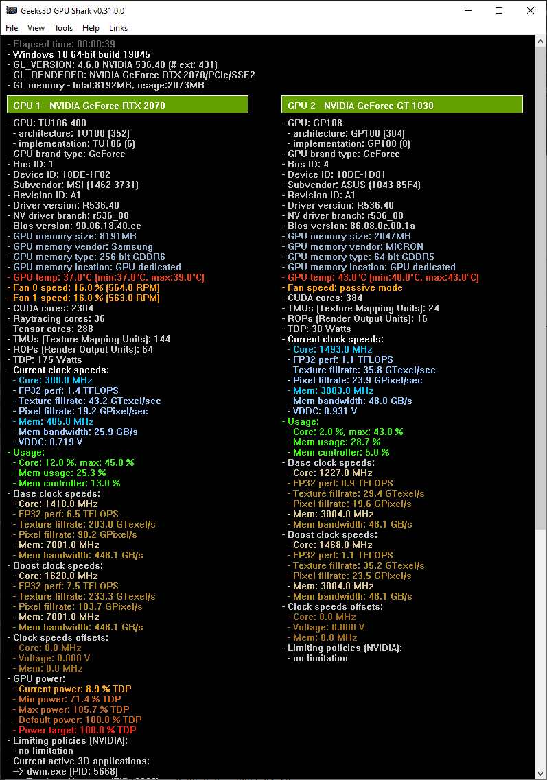 Immagine pubblicata in relazione al seguente contenuto: GPU Shark 0.31.0.0 - AMD Radeon RX 7800 XT e Radeon RX 7700 XT Ready | Nome immagine: news34905_GPU-Shark-Screenshot_1.png