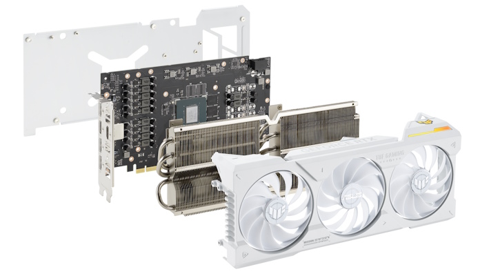 Immagine pubblicata in relazione al seguente contenuto: ASUS introduce la video card TUF Gaming GeForce RTX 4070 Ti White OC Edition | Nome immagine: news34970_ASUS_TUF-Gaming-GeForce-RTX-4070-Ti-White-OC-Edition_2.jpg