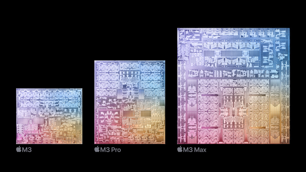 Immagine pubblicata in relazione al seguente contenuto: Apple annuncia i SoC di nuova generazione a 3nm M3, M3 Pro e M3 Max per Mac | Nome immagine: news34981_Apple-M3_2.jpg