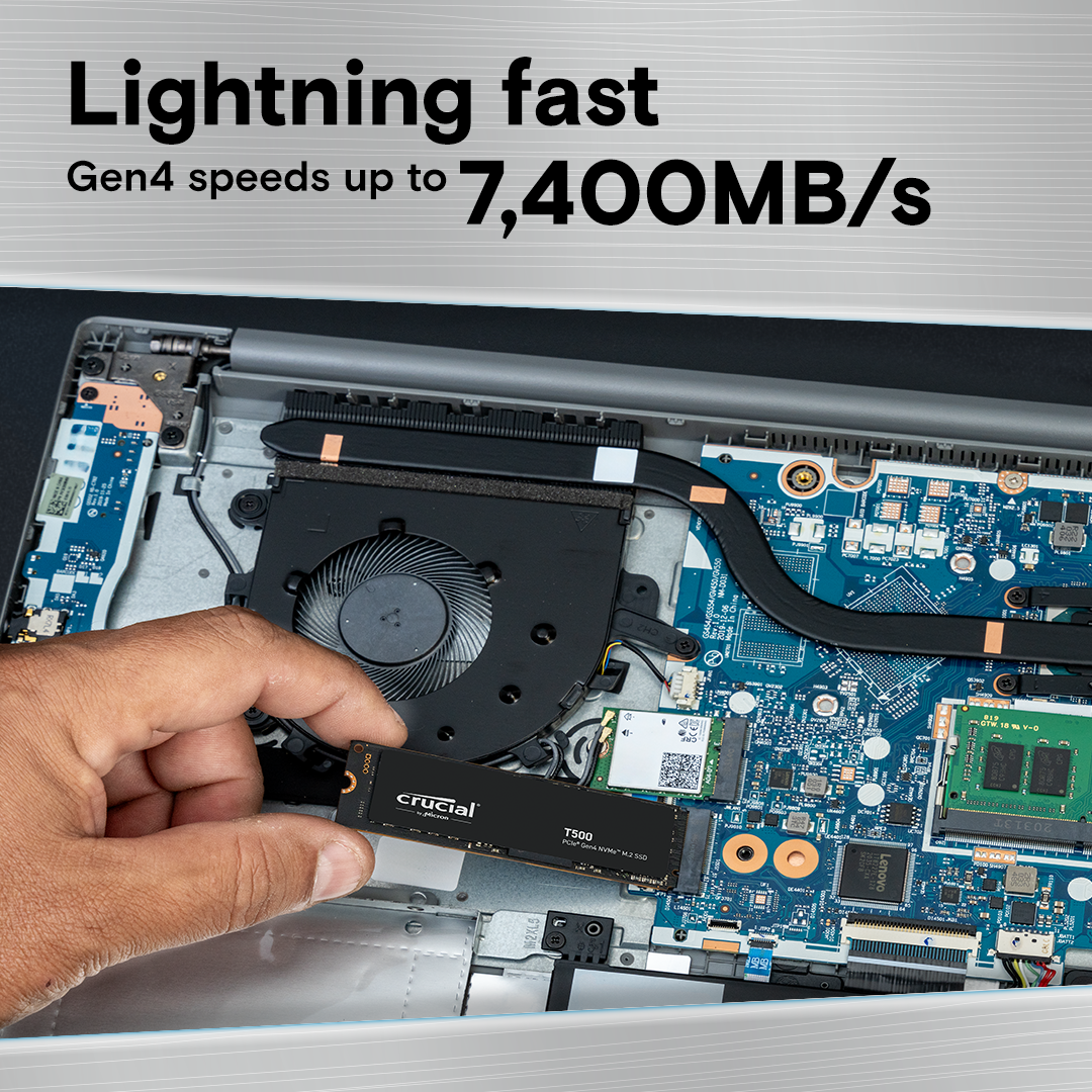 Immagine pubblicata in relazione al seguente contenuto: Micron lancia i drive SSD NVMe PCIe Gen 4 Crucial T500 con capacit fino a 2TB | Nome immagine: news34982_SSD_Crucial-T500_3.png