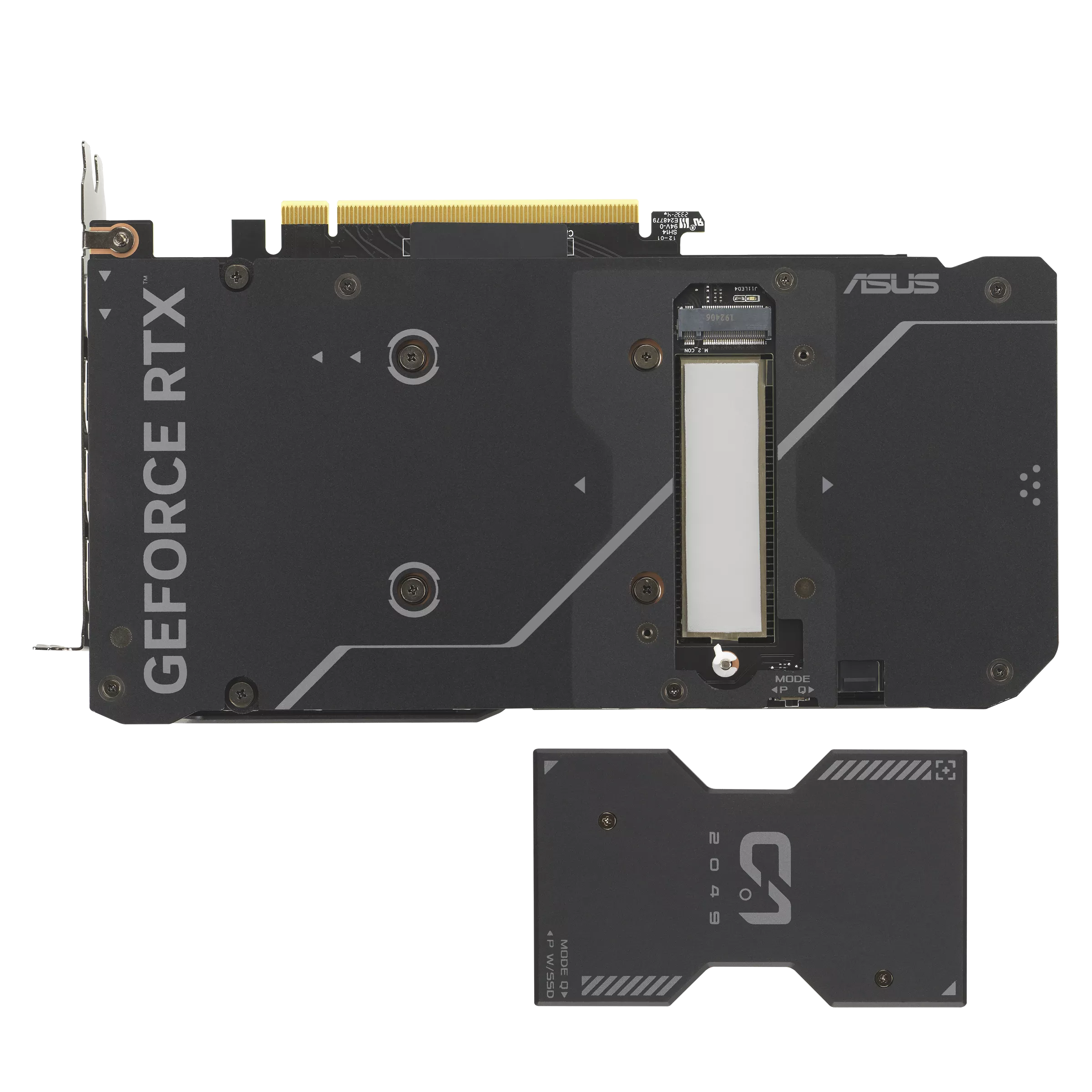 Immagine pubblicata in relazione al seguente contenuto: La ASUS Dual GeForce RTX 4060 Ti SSD aggiunge uno slot per SSD M.2 al sistema | Nome immagine: news35043_ASUS_Dual-GeForce-RTX-4060-Ti-SSD_4.png