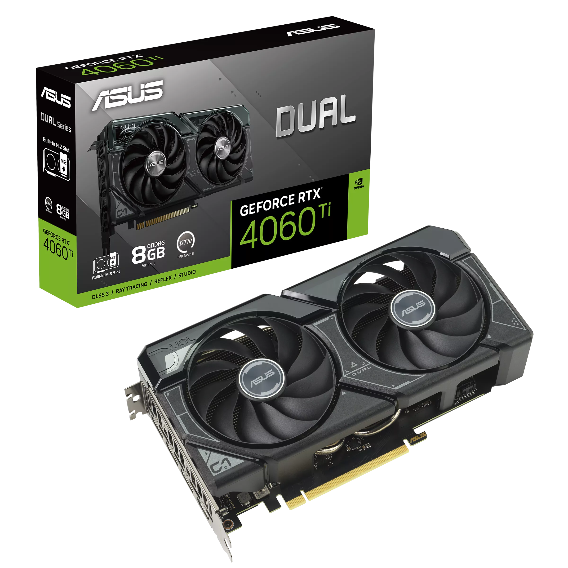 Immagine pubblicata in relazione al seguente contenuto: La ASUS Dual GeForce RTX 4060 Ti SSD aggiunge uno slot per SSD M.2 al sistema | Nome immagine: news35043_ASUS_Dual-GeForce-RTX-4060-Ti-SSD_5.png