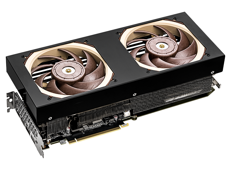 Immagine pubblicata in relazione al seguente contenuto: Sycom lancia la video card Silent Master GeForce RTX 4070Ti con cooler Noctua | Nome immagine: news35067_Silent-Master-Graphics-GeForce-RTX-4070Ti_1.png