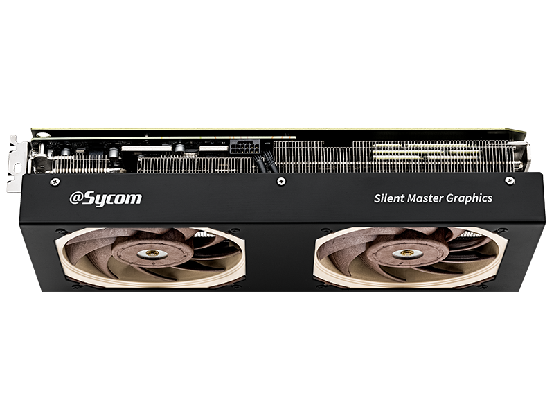 Immagine pubblicata in relazione al seguente contenuto: Sycom lancia la video card Silent Master GeForce RTX 4070Ti con cooler Noctua | Nome immagine: news35067_Silent-Master-Graphics-GeForce-RTX-4070Ti_3.png