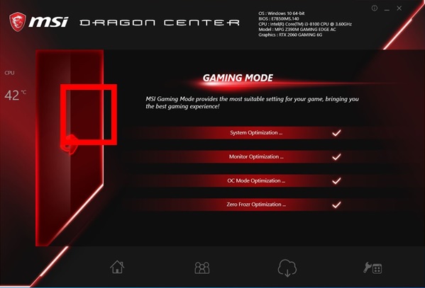 Immagine pubblicata in relazione al seguente contenuto: L'app Dragon Center 2.0.139.0 configura, monitora e ottimizza i sistemi MSI | Nome immagine: news35085_MSI-Dragon-Center_Screenshot_2.jpg
