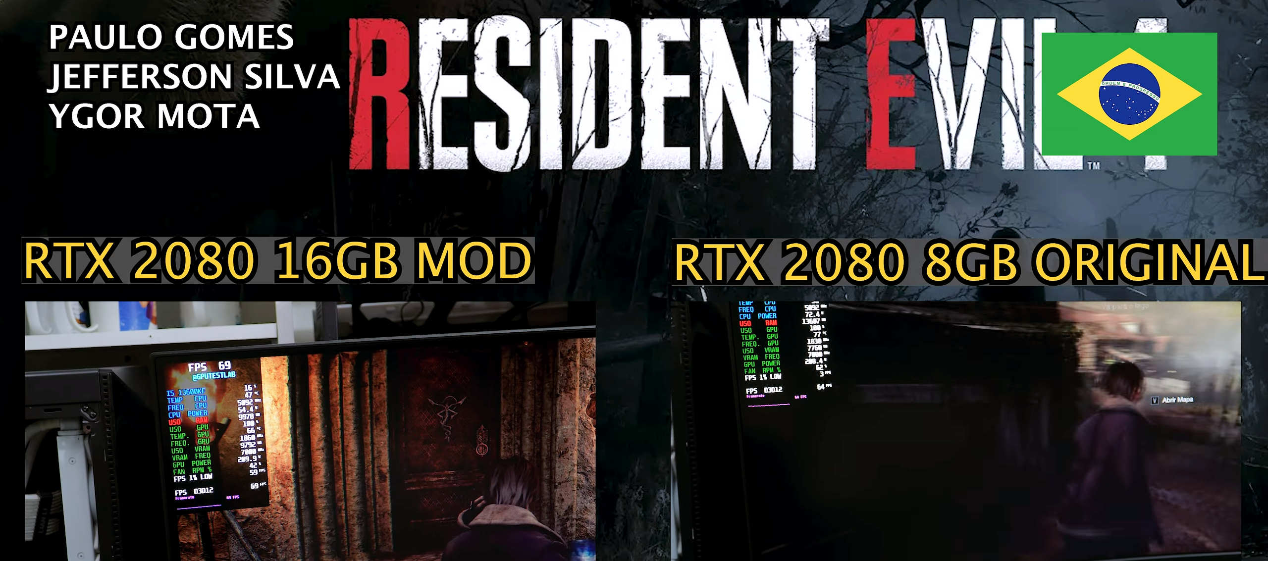 Immagine pubblicata in relazione al seguente contenuto: Una GeForce RTX 2080 moddata con 16GB di GDDR6 e testata con Resident Evil 4 | Nome immagine: news35336_GeForce-RTX-2080_16GB_4.jpg