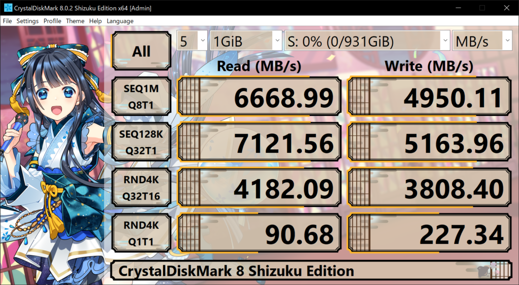 Immagine pubblicata in relazione al seguente contenuto: HDD & SSD Storage Drives - Benchmark & Testing Utilities: CrystalDiskMark 8.0.5 | Nome immagine: news35343_CrystalDiskMark-Screenshot_3.png