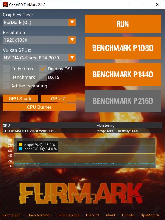 Immagine pubblicata in relazione al seguente contenuto: OpenGL Testing & Benchmark GPU Tools: FurMark OpenGL Benchmark 2.1.0.2 | Nome immagine: news35355_FurMark-OpenGL-Benchmark_1.jpg