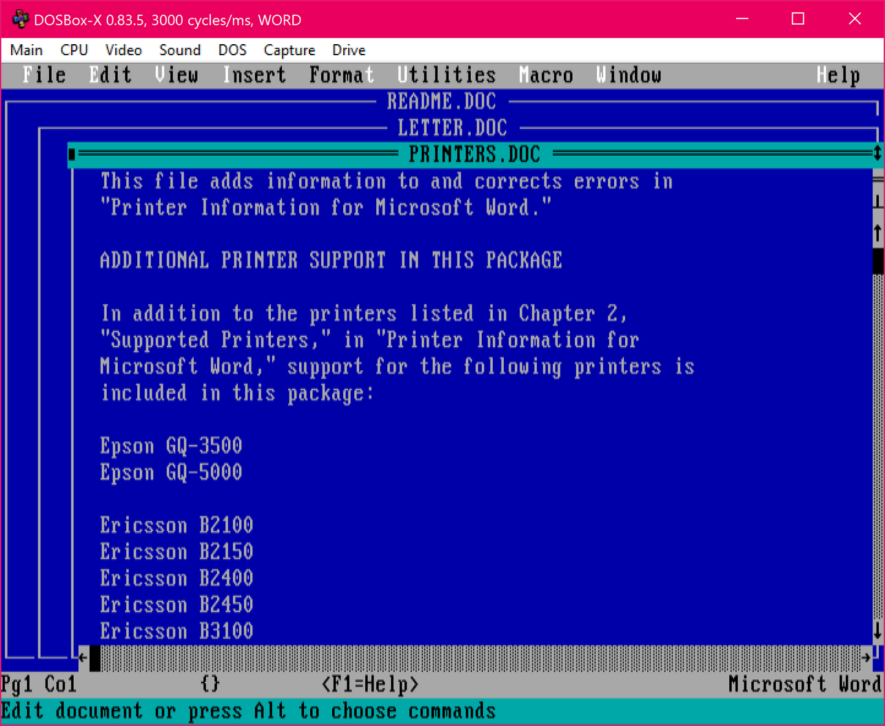 Immagine pubblicata in relazione al seguente contenuto: DOSBox-X consente di eseguire il software per DOS su Windows, Linux e Mac OS X | Nome immagine: news35362_DOSBox-X_Screenshot_1.png