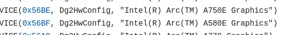 Media asset in full size related to 3dfxzone.it news item entitled as follows: In arrivo da Intel due nuove GPU Alchemist denominate Arc A750E e Arc A580E | Image Name: news35436_Intel-Arc_2.png