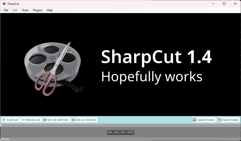 Media asset in full size related to 3dfxzone.it news item entitled as follows: Free & Open Source Windows Tools | Video Editing: SharpCut 1.4.7 [Portable] | Image Name: news35609_SharpCut_Screenshot_1.png