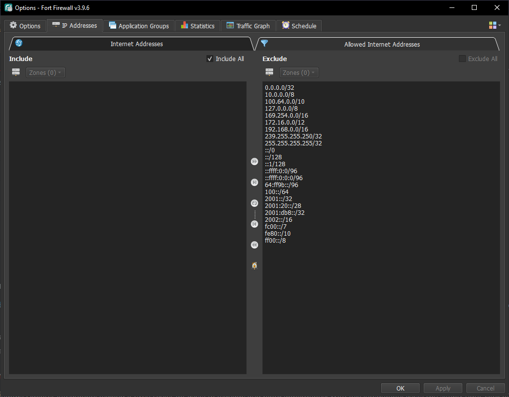 Immagine pubblicata in relazione al seguente contenuto: Free CyberSecurity & Privacy & Internet Monitoring Tools: Fort Firewall 3.17.4 | Nome immagine: news36629_Fort-Firewall_Screenshot_2.png
