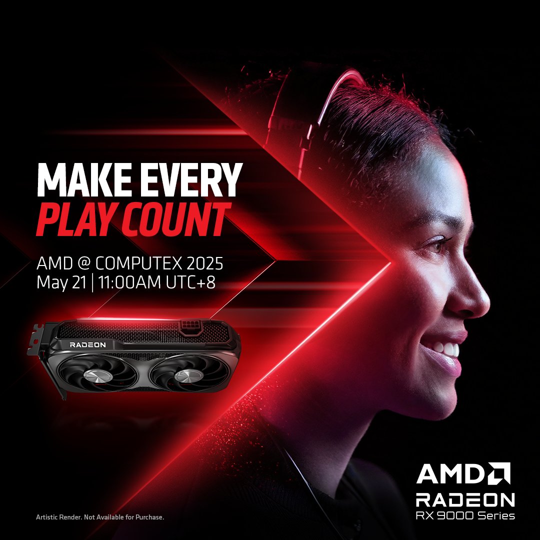 Immagine pubblicata in relazione al seguente contenuto: AMD ufficializza il lancio della Radeon RX 9060 XT in occasione del Computex | Nome immagine: news36689_AMD-Radeon-RX-9060-XT_1.jpg