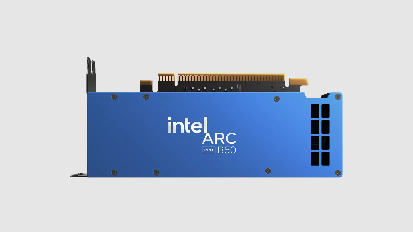 Immagine pubblicata in relazione al seguente contenuto: Intel lancia la video card Battlemage Arc Pro B50: specifiche, foto e prezzo | Nome immagine: news36966_Intel-Arc-Pro-B50_4.jpg