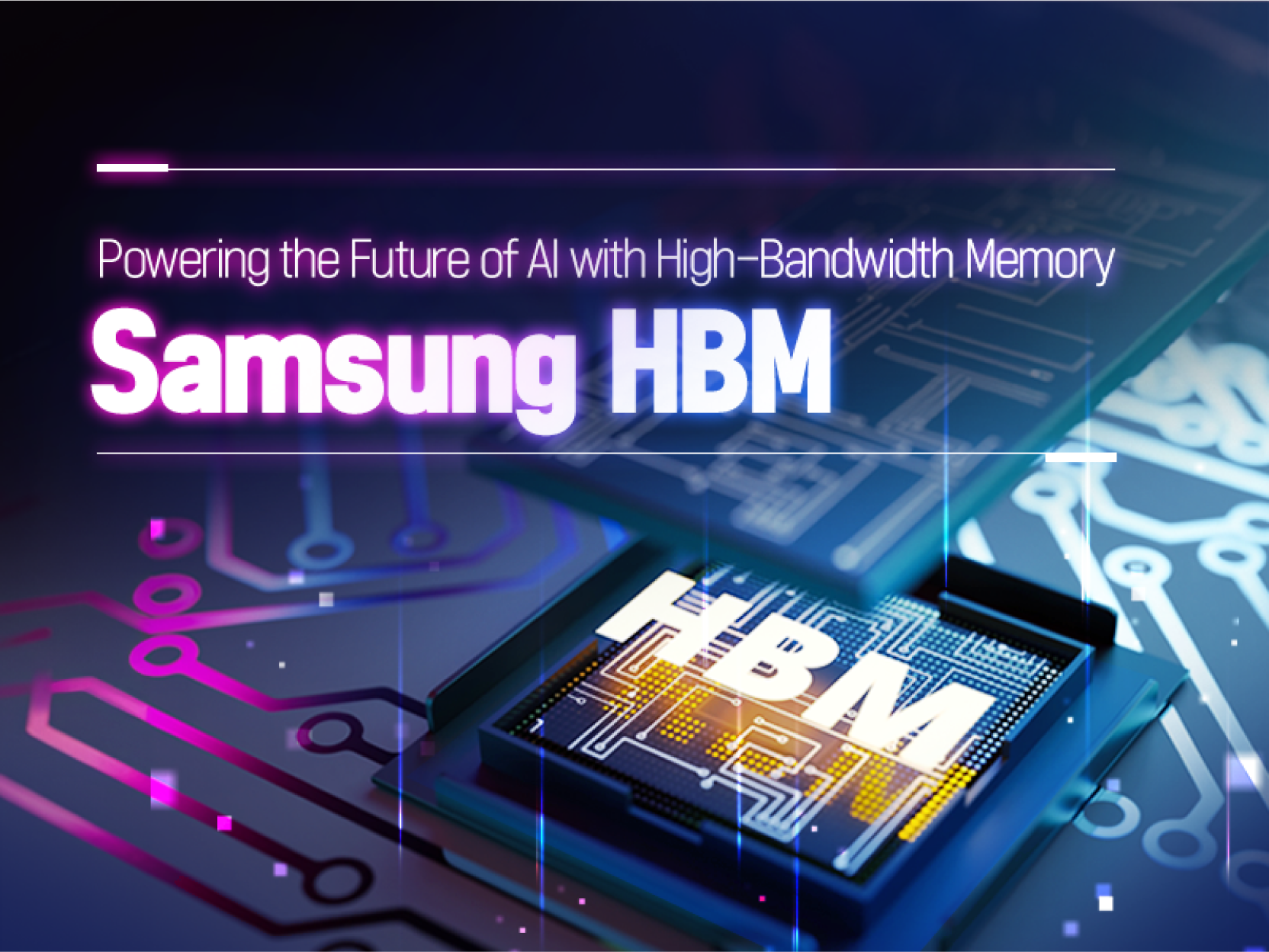 Immagine pubblicata in relazione al seguente contenuto: Samsung: parte nel 2026 la produzione in volumi delle memorie di tipo HBM4 | Nome immagine: news37099_Samsung-HBM_1.png