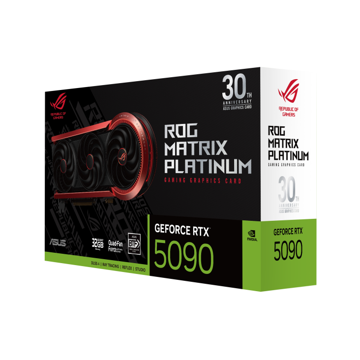 Immagine pubblicata in relazione al seguente contenuto: Finalmente sul mercato la dream card ASUS ROG Matrix Platinum GeForce RTX 5090 | Nome immagine: news37132_ASUS-ROG-Matrix-Platinum-GeForce-RTX-5090_4.png