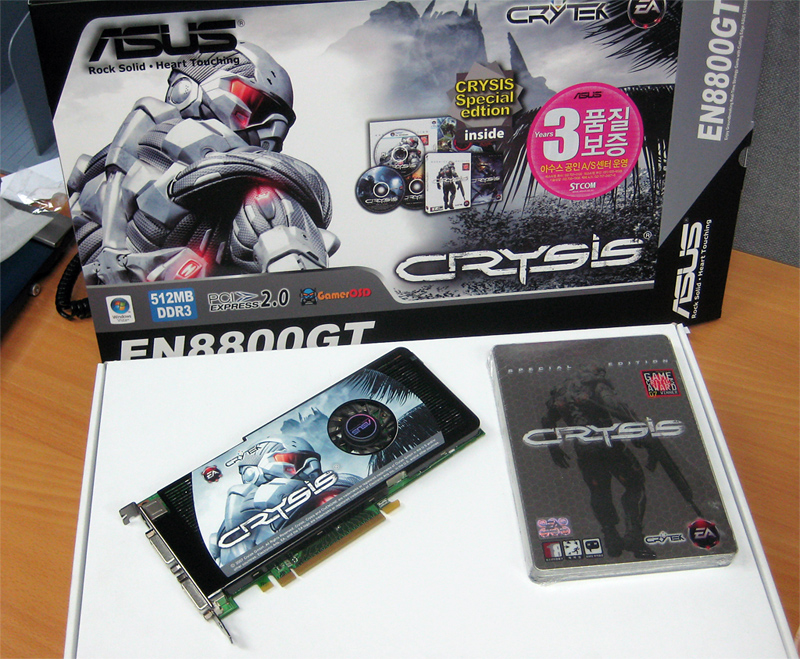 Media asset in full size related to 3dfxzone.it news item entitled as follows: ASUS commercializza in Corea una 8800GT Crysis Edition | Image Name: news6197_1.jpg